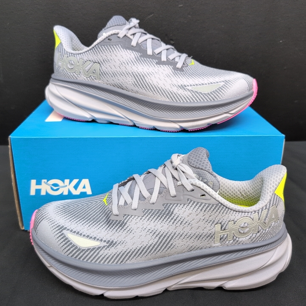 Hoka One One Clifton 9 GTX Men's Running Shoes US 8.5B Ash Grey
